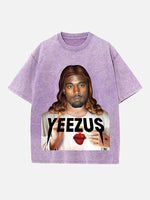 Kanye West Print Round Neck T-shirt