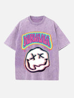 NIRVANA Print Round Neck T-shirt
