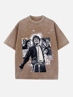 Michael Jackson Print Round Neck T-shirt