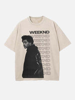The Weeknd Print Round Neck T-shirt