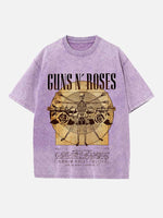 GUNS N' ROSES Print Round Neck T-shirt
