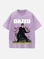 Rihanna Print Round Neck T-shirt