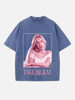 Tate McRae Print Round Neck T-shirt