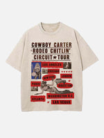 Beyoncé Print Round Neck T-shirt