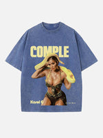 Karol G Print Round Neck T-shirt