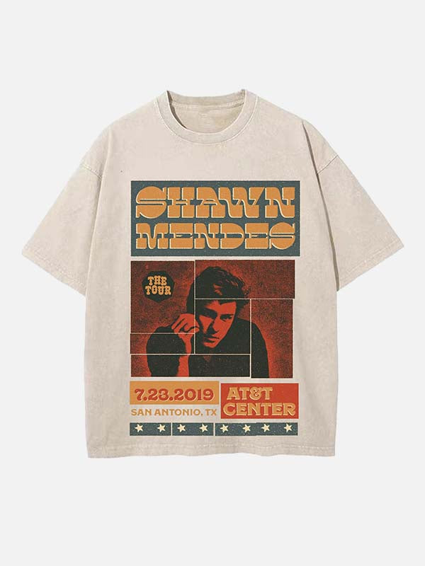 Shawn Mendes Print Round Neck T-shirt