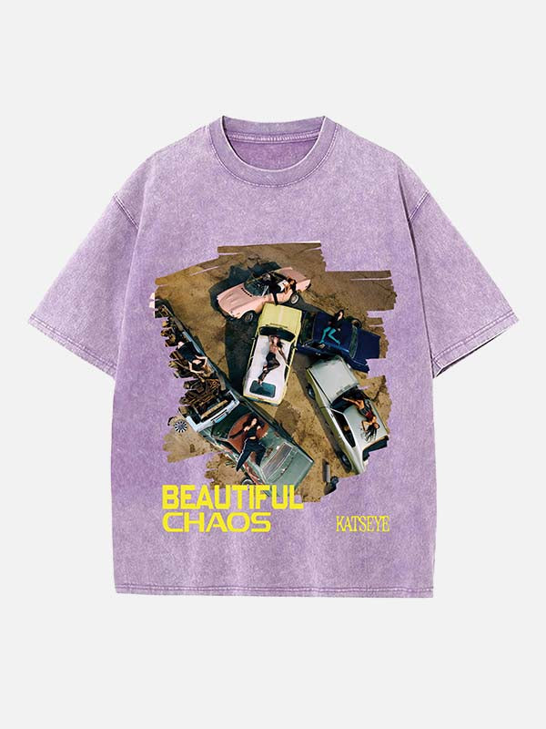 KATSEYE Print Round Neck T-shirt