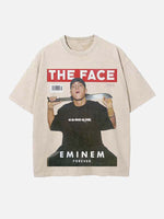 Eminem Print Round Neck T-shirt