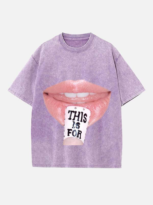 TWICE Print Round Neck T-shirt