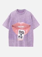 TWICE Print Round Neck T-shirt