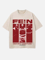 Travis Scott Print Round Neck T-shirt