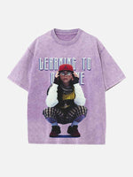 Billie Eilish Print Round Neck T-shirt