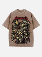Metallica Print Round Neck T-shirt