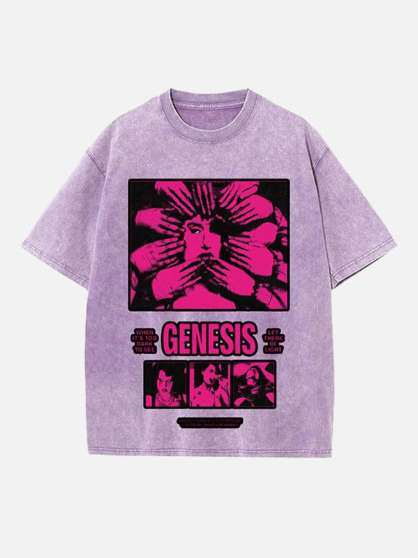 Raye Print Round Neck T-shirt