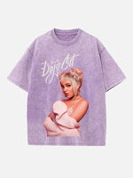Doja Cat Print Round Neck T-shirt