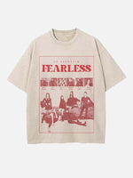 LE SSERAFIM Print Round Neck T-shirt