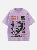 Drake Print Round Neck T-shirt