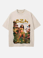 SZA Print Round Neck T-shirt