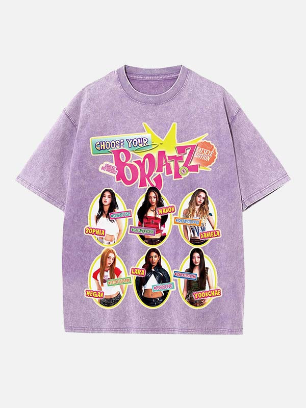 KATSEYE Print Round Neck T-shirt