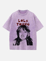 Lola Young Print Round Neck T-shirt