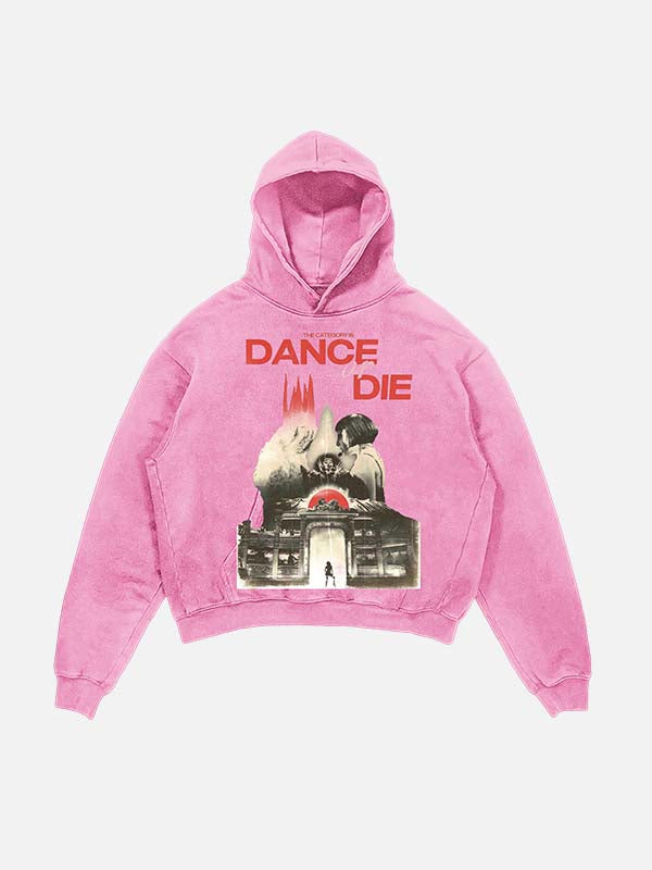 Lady Gaga Print Slant Pockets Hoodie