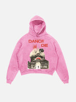 Lady Gaga Print Slant Pockets Hoodie