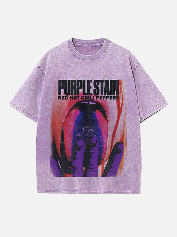 Red Hot Chili Peppers Print Round Neck T-shirt