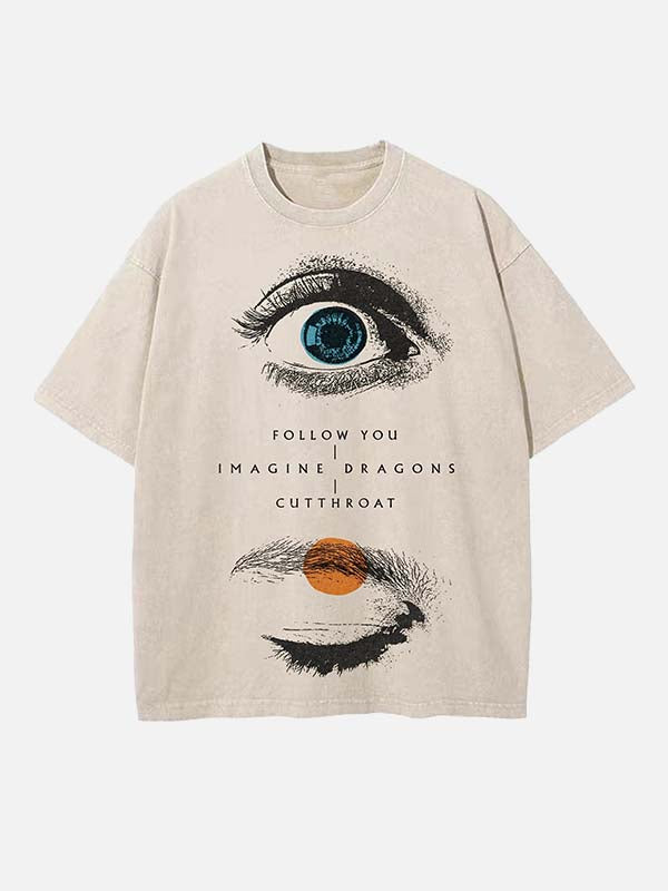 Imagine Dragons Print Round Neck T-shirt