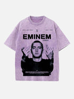 Eminem Print Round Neck T-shirt