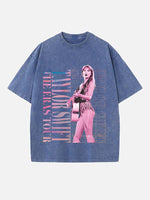 Taylor Swift Print Round Neck T-shirt