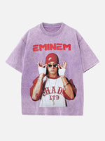 Eminem Print Round Neck T-shirt