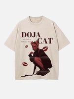 Doja Cat Print Round Neck T-shirt