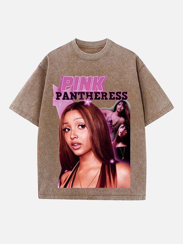 PinkPantheress Print Round Neck T-shirt
