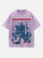 Radiohead Print Round Neck T-shirt