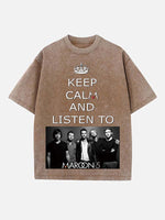 Maroon 5 Print Round Neck T-shirt