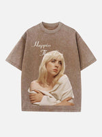 Billie Eilish Print Round Neck T-shirt