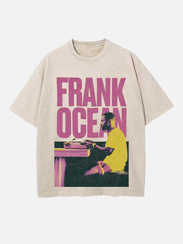 Frank Ocean Print Round Neck T-shirt