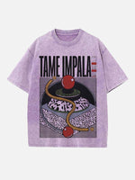 Tame Impala Print Round Neck T-shirt