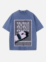 Lady Gaga Print Round Neck T-shirt