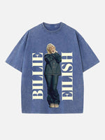 Billie Eilish Print Round Neck T-shirt