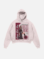 Lana Del Rey Print Slant Pockets Hoodie