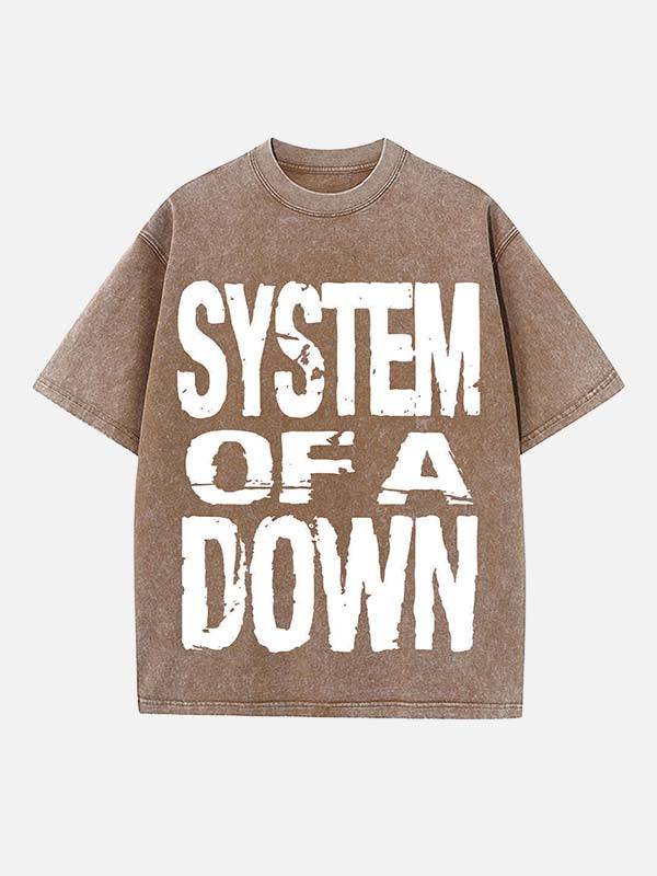 System of a Down Print Round Neck T-shirt