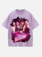 BLACKPINK Print Round Neck T-shirt