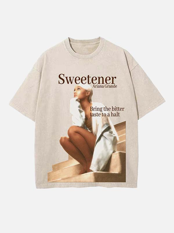 Ariana Grande Print Round Neck T-shirt