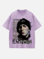Eminem Print Round Neck T-shirt