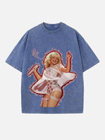 Sabrina Carpenter Print Round Neck T-shirt