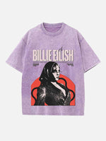 Billie Eilish Print Round Neck T-shirt