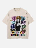 Olivia Rodrigo Print Round Neck T-shirt
