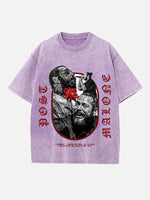Post Malone Print Round Neck T-shirt