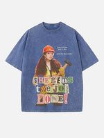 Chappell Roan Print Round Neck T-shirt